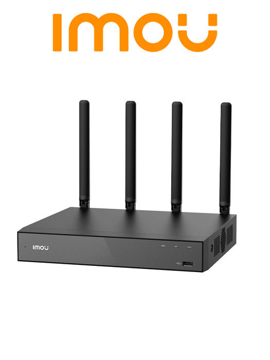 NVR-N110W-8A0E 10 Channels Access  Built-in Mic & Speaker  Imou Cameras Auto-Pair  APP Control  Supports Dual-Band Wi-Fi 6 HDD 16TB  90 Mbps