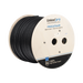 Bobina de cable FTP con Mensajero de Acero de 305 m Cat6+ CALIBRE 23, color negro, para aplicaciones en video vigilancia y redes de datos / Uso en Intemperie y aplicaciones Aéreas - Toer