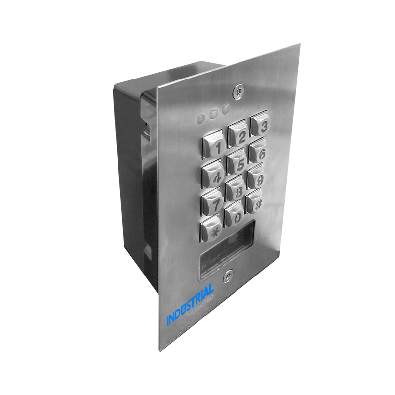 PROKEYPAD2V2 Teclado Exterior/Interior Antivandálico, 3 Relevadores, Salida Wiegand, 1200 Usuarios, Lector de Proximidad, Empotrable