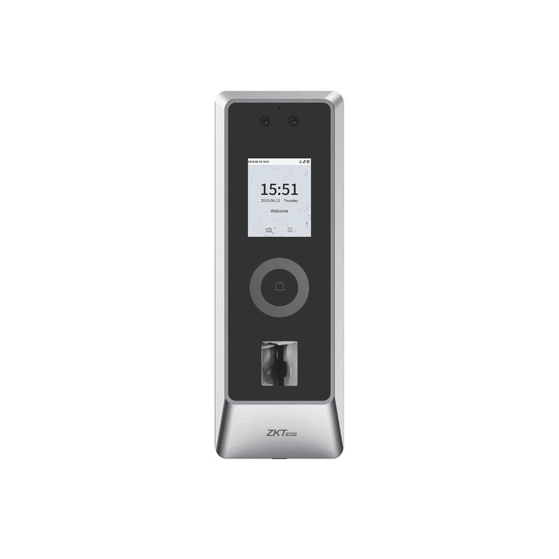 PRO-MA-FP Lector Autonomo de Reconocimiento Facial y Huella Digital para Exterior