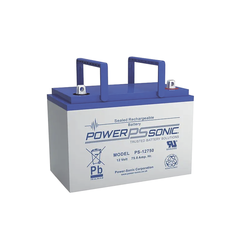 PS-12750-U Batería 12V, 78.6AH, Para Respaldo, Tecnologías AGM/VRLA, 10-12 Años Vida Útil, Terminales U, Reconocida UL