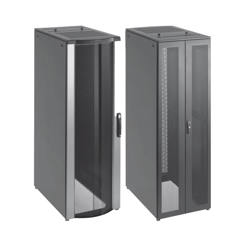 Gabinete de Telecomunicaciones ProLine FloTek PC, 600 mm de Ancho, 1000 mm de Profundidad, 42 UR, Color Negro