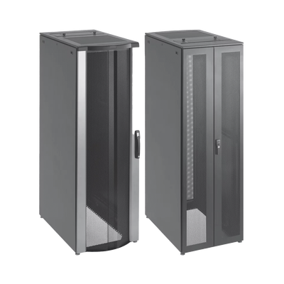 Gabinete de Telecomunicaciones ProLine FloTek PC, 600 mm de Ancho, 1000 mm de Profundidad, 42 UR, Color Negro - Toer