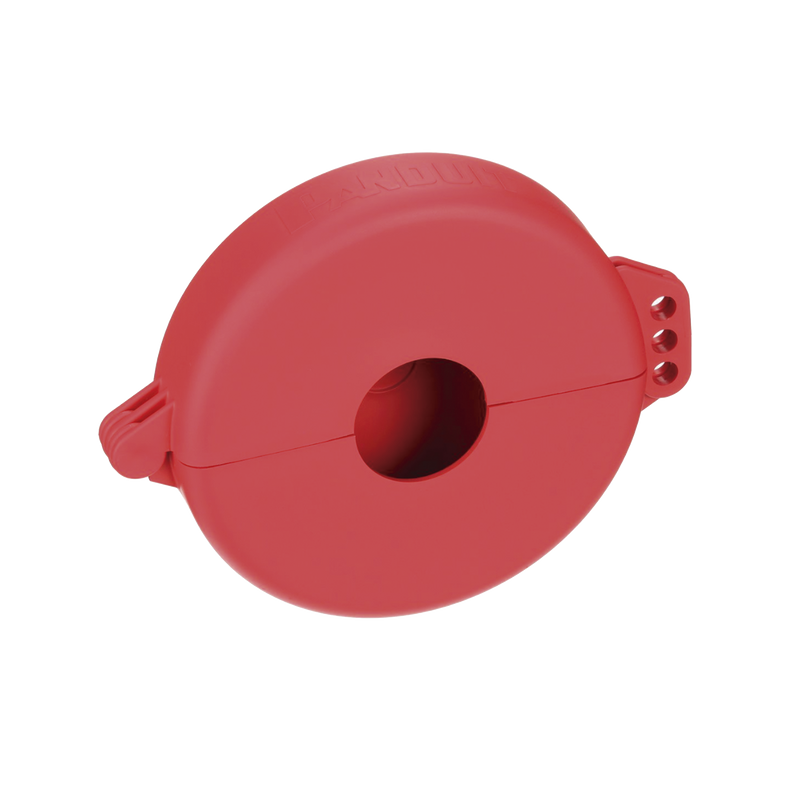 Dispositivo de Bloqueo LOTO para Válvulas de Compuerta, Para Diámetros de 3 a 6.5, Color Rojo