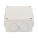 Caja Derivación-Conexión de Plástico (100 X 100 X 54 mm) con 7 Glándulas de Goma. Para Instalaciones Comerciales, Residenciales e Industriales. Incluye Tornillería para su Tapa. - Toer