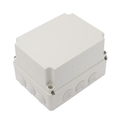 Caja Derivación-Conexión de Plástico (190 X 240 X 165 mm) con 12 Glándulas de Goma. Para Instalaciones Comerciales, Residenciales e Industriales. Incluye Tornillería para su Tapa. Funciona También como Registro. - Toer