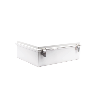 Gabinete de Plástico ABS, Uso en Intemperie IP66 (350 x 460 x 160 mm) Cierre por Broche Inoxidable y Permite Cerrado con Candado y Llave (Perno 5mm) No Incluido - Toer
