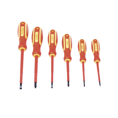 Juego de 6 desarmadores Aislados Bicolor 1000v - Toer