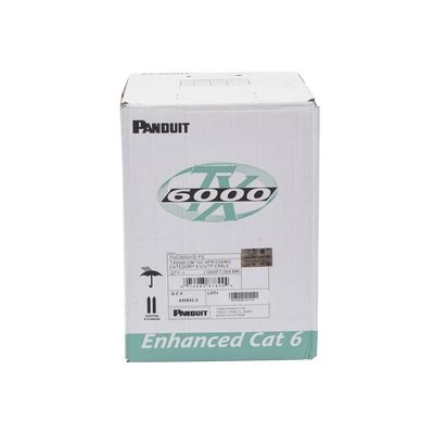 Bobina de Cable UTP 305 m. de Cobre, TX6000™ PanNet, Reelex, Gris Internacional, Categoría 6 Mejorado (23 AWG), PVC (CM), de 4 pares - Toer