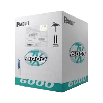 Bobina de Cable UTP 305 m. de Cobre, TX6000™ PanNet, Reelex, Blanco, Categoría 6 Mejorado (23 AWG), PVC (CM), de 4 pares - Toer