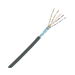 Bobina de Cable Planta Externa con Gel, de 4 pares, Cat6A, UTP, Color Negro, 305m - Toer