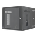 Gabinete PanZone de Montaje en Pared, de 19in, Puerta con Ventana de Seguridad, 12 UR, 762mm de Profundidad, Color Negro - Toer