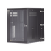 Gabinete PanZone de Montaje en Pared, de 19in, Puerta con Ventana de Seguridad, 18 UR, 762mm de Profundidad, Color Negro - Toer