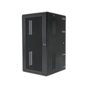 Gabinete PanZone de Montaje en Pared, de 19in, Puerta Ventilada, 26 UR, 635mm de Profundidad, Color Negro - Toer