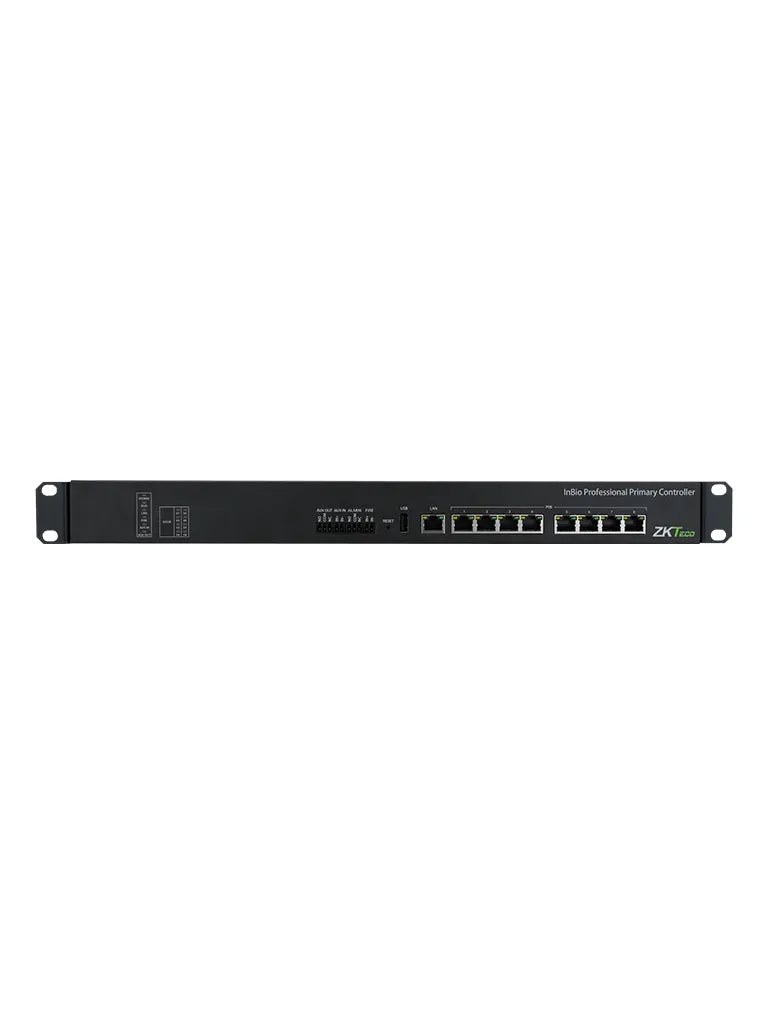 ZKTECO INBIOPC800 -  Control de acceso profesional PoE hasta 8 puertas / 4,000 huellas /  40,000 tarjetas RFID / 200,000 eventos /  Se requiere modulo DE10 para su funcionamiento ZKT0720026