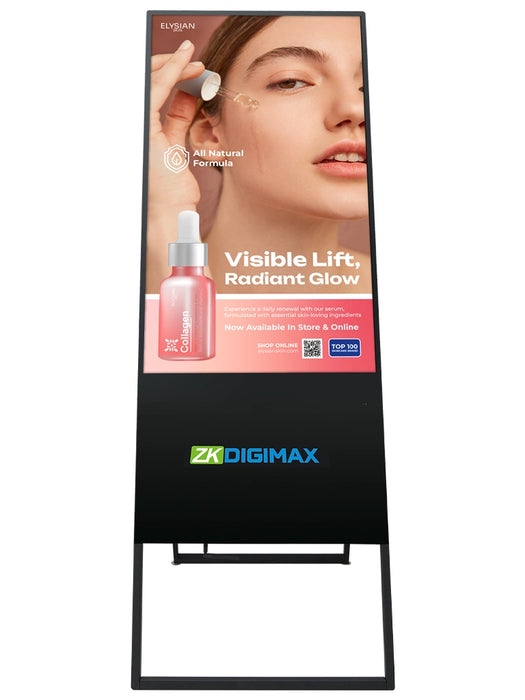 ZKDIGIMAX DG03A2F43 – Pantalla LCD de 43" tipo Banner Vertical, Full HD, Android 11, Brillo 350 nits, Vida útil +30,000 h, Ideal para Publicidad Digital en Retail y Servicios