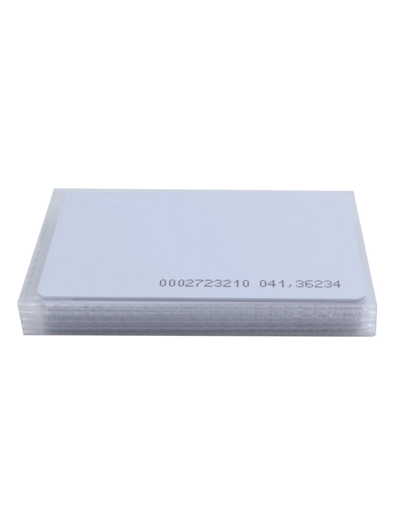 ZKTECO IDCARDN - Paquete con 10 Tarjetas ID con Frecuencia de 125 kHz, 1 mm de Grosor con Folio Impreso - Toer