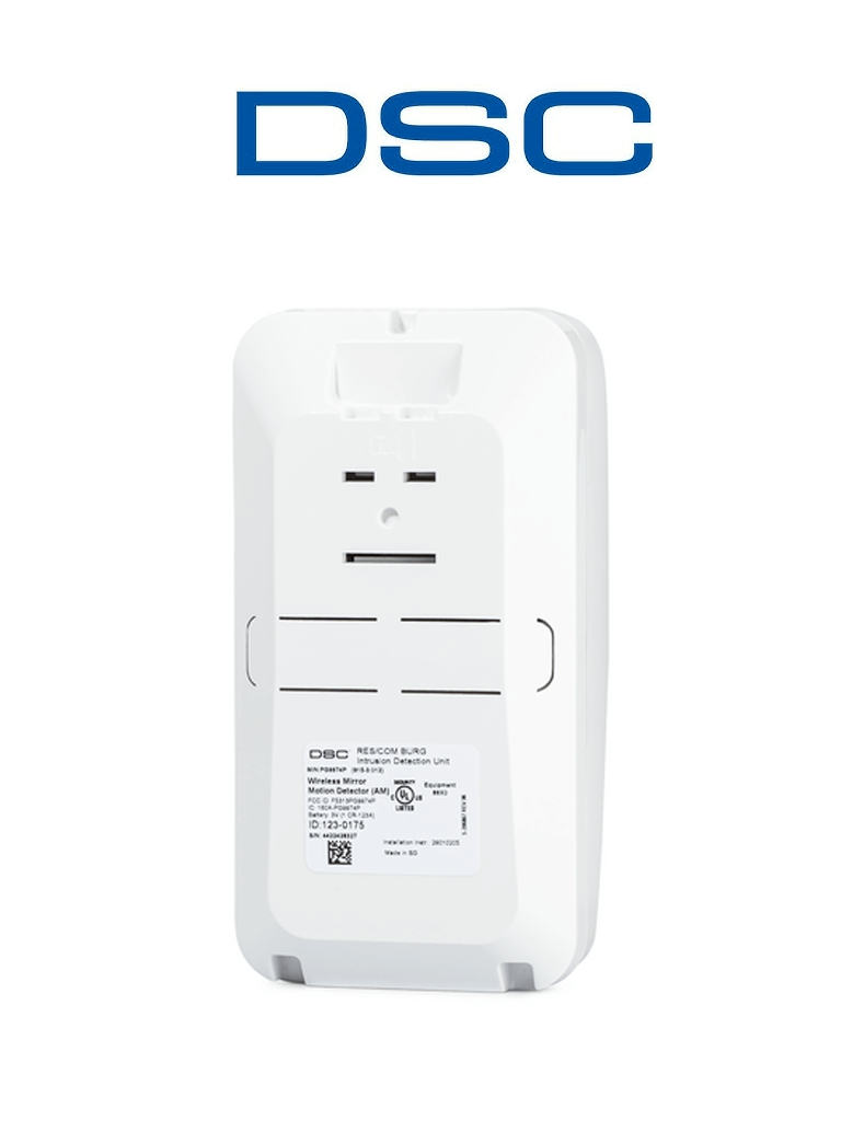 DSC PG9984P - Detector de Movimiento Óptica de espejo doble tecnología Pasivo y Microondas Inalámbrico Power G compatible con NEO, PRO, Qolsys e IoTega