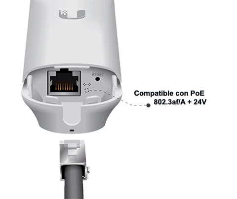 UBIQUITI UAP-AC-M - UniFi Mesh AC: Access Point para exteriores con doble banda 802.11ac, MIMO 2x2, potencia de 20 dBm, hasta 1167 Mbps. Incluye Inyector PoE