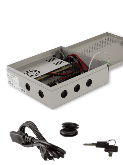 SAXXON PSU1220D16H- Fuente de Poder Profesional de 11 a 15 vcd/ 20 Amperes/ Para 16 Camaras Hasta 4k/ 1.25 Amperes por Canal/ Protección contra Sobrecargas/ Filtro de Ruido por Canal/ Uso rudo/