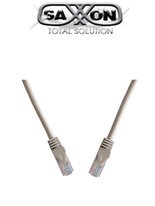 SAXXON P63UG- Cable patch cord UTP 3 Metros/ CAT 6/ Color gris