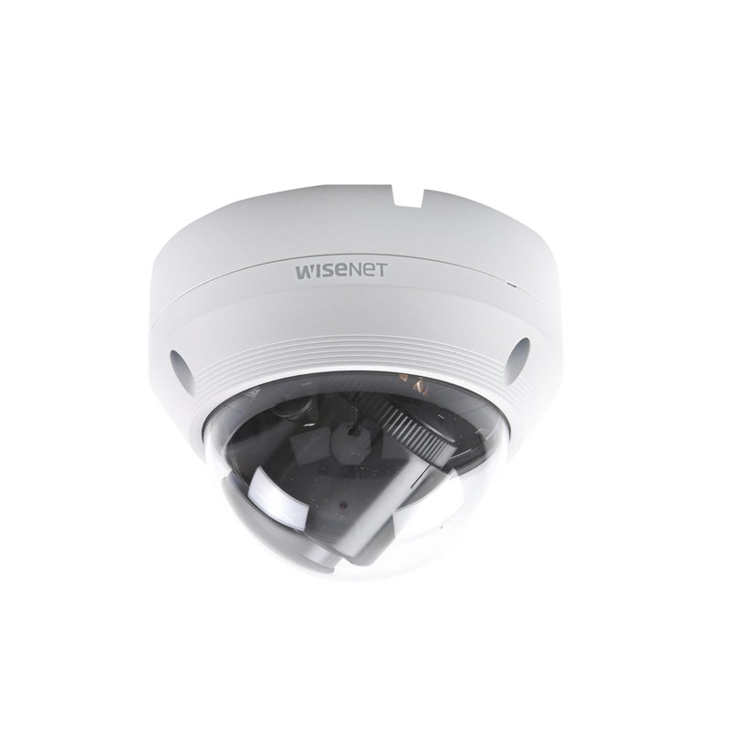 QNV-6082R Cámara IP Tipo Domo Antivandálico 2 Megapíxel / Lente Motorizado 3.2-10mm / IR 30M / WDR 120db / Exterior IP66 / H.265 & WiseStream / Entrada de audio