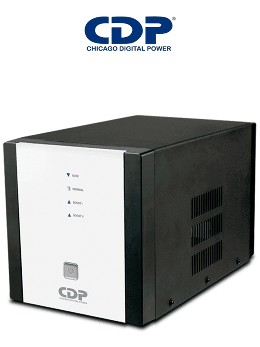 CDP R-AVR2408 - Regulador / Especial para motores / 2400VA / 1800W / 9 Terminales de salida / 1 Terminal de salida NEMA5-20R / Retrdante a incendio