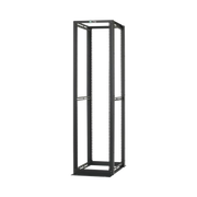 Rack de Cuatro Postes Estándar de 19", Rieles Numerados y Roscados #12-24, Profundidad Máxima de 30 in, 45 Unidades de Rack, Color Negro - Toer