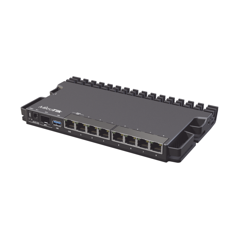 RB5009UG+S+IN (RB5009UG+S+IN) RouterBoard, CPU 4 Núcleos, 8 Puertos Gigabit, 1 SFP+, Solo RouterOS v7