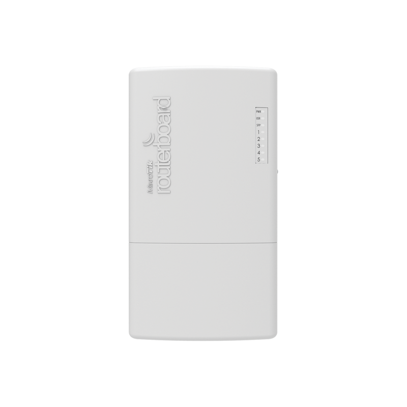 RB960PGS-PB (PowerBox Pro) Router para exterior 5 puertos Gigabit, PoE Pasivo o 802.3af/at