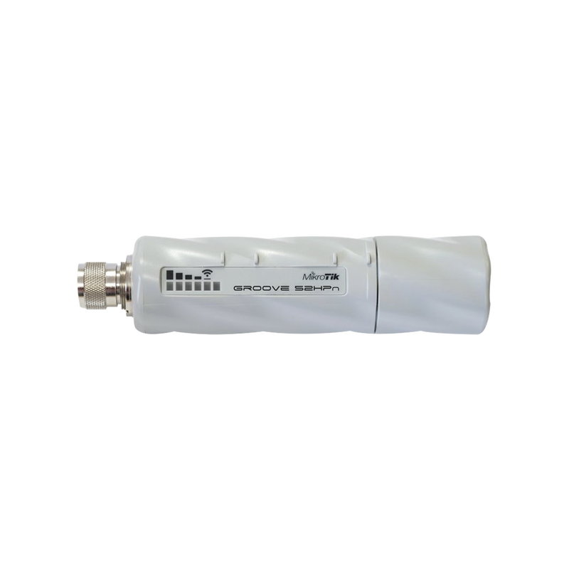 RBGROOVE52HPN (Groove 52)  Cliente y PtP en 2.4 y 5GHz 802.11 a/b/g/n Conectorizado, Hasta 500mW