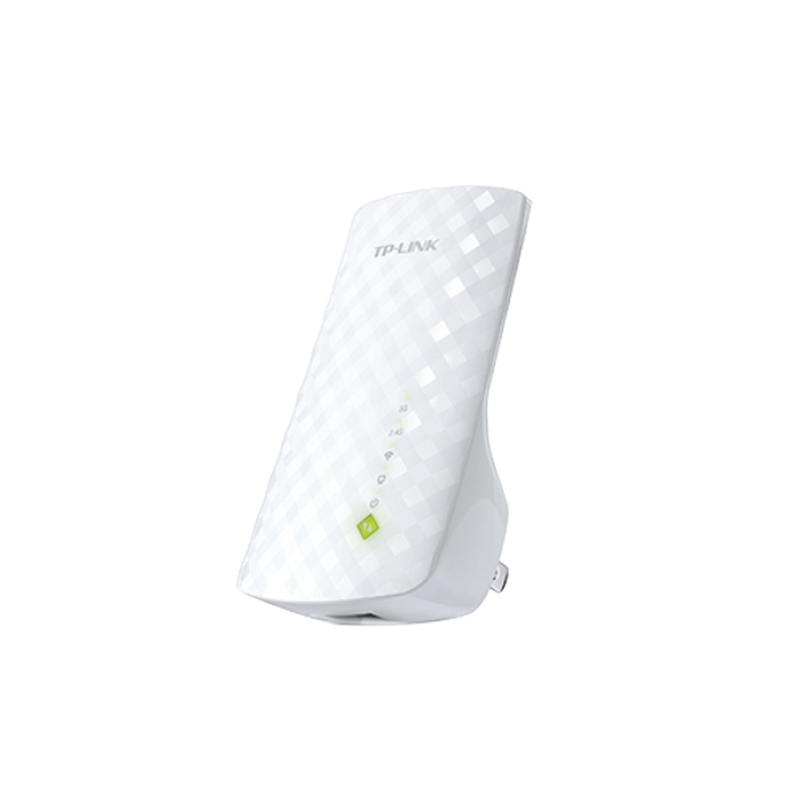 RE200 Repetidor / Extensor de Cobertura WiFi AC, 750 Mbps, doble banda 2.4 GHz y 5 GHz, con 1 puerto 10/100 Mbps