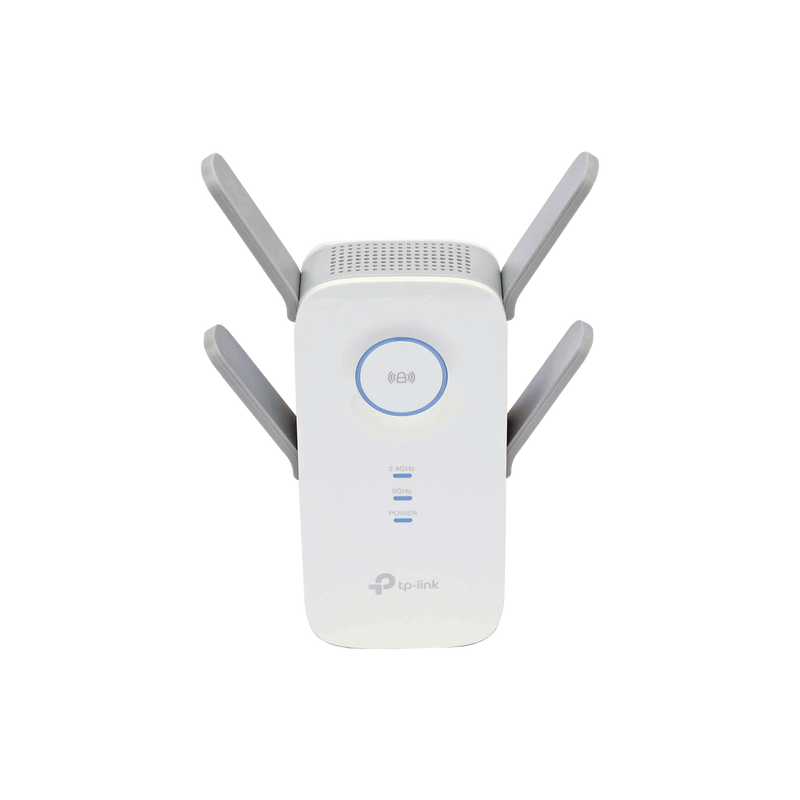 RE650 Repetidor / Extensor de Cobertura WiFi AC, 2600 Mbps, doble banda 2.4 GHz y 5 GHz, con 1 puerto 10/100/1000 Mbps, 4 antenas externas