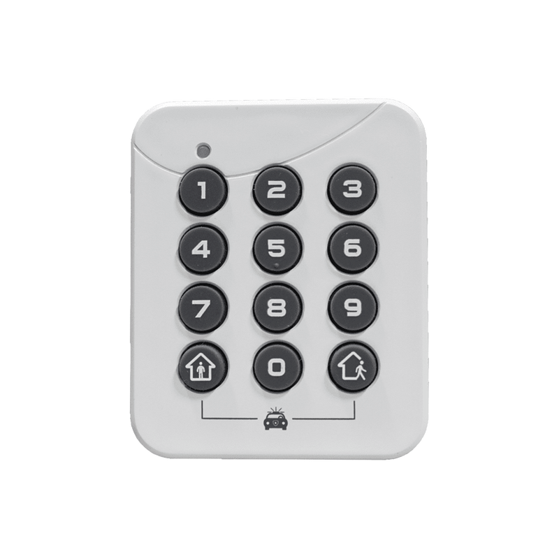 ALULA - PINPad Estación de Armado Local / Alimentación por Batería / Instalación Sin Herramientas / Desarmado seguro de 4 a 10 dígitos / Armado de 1 Botón