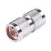 Adaptador Barril en Línea de Conector N Macho a N Macho, Plata/ Oro/ Teflón. - Toer