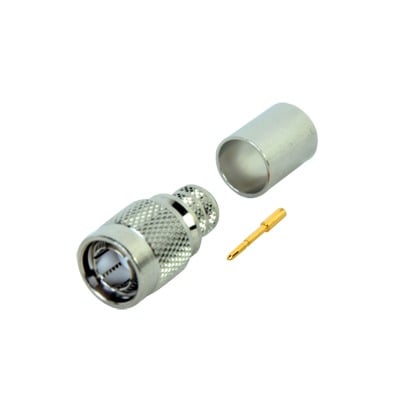 RFT-1803-R Conector TNC Macho, de Anillo Plegable para Cable RG-11/U, Níquel/ Oro/ Teflón.