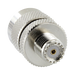 Adaptador en Línea de Conector Mini UHF Hembra a UHF Macho (PL-259), Níquel/ Oro/ Teflón. - Toer