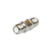 Adaptador Barril en Línea, de Conector Mini-UHF Hembra a Mini-UHF Hembra, Níquel/ Oro/ Teflón. - Toer