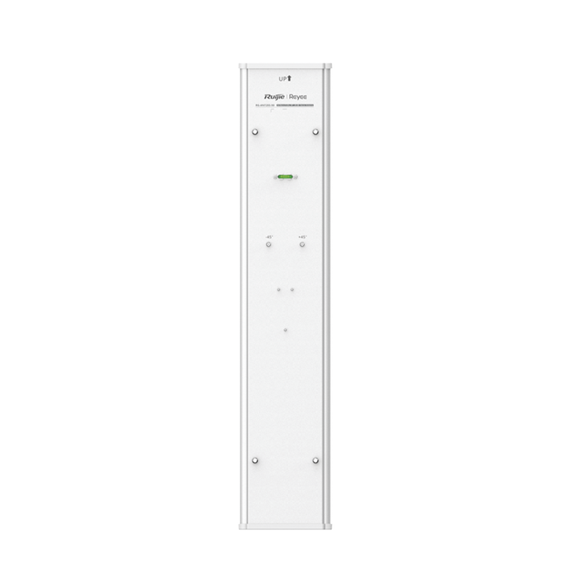 RG-ANT20S-90 Antena Sectorial de 90° AirMetro con 20 dBi en Banda 5Ghz (5150-5850 Mhz) Slant 45° Compatibilidad Multi-Marca para enlaces Multipunto, Conectores SMA Hembra Inverso.