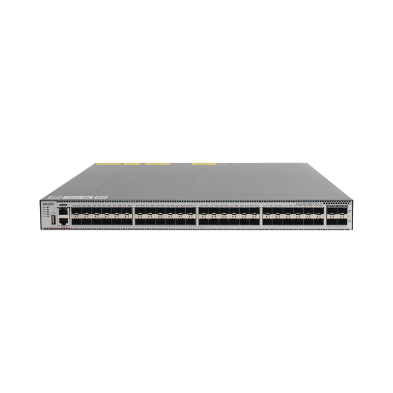 RG-CS85-48SFP4XS-D Switch de Distribución Capa 3 con 48 puertos SFP 1G y 4 SFP+ 10Gb, Administración gratuita desde la nube.