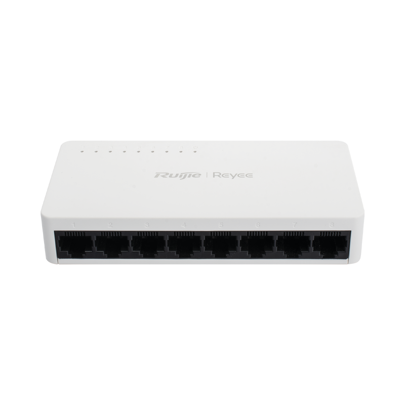 RG-ES08F Switch no PoE no administrado, con 8 puertos 10/100 Mbps