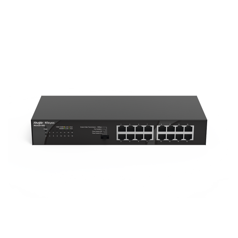 RG-ES116G-L Switch no PoE, no administrable, con 16 puertos 10/100/1000 Mbps