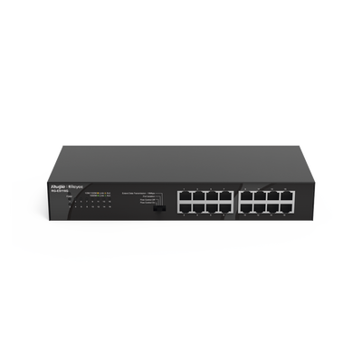 Switch no administrable, Visible en la Topología en la Nube, con 16 puertos Gigabit