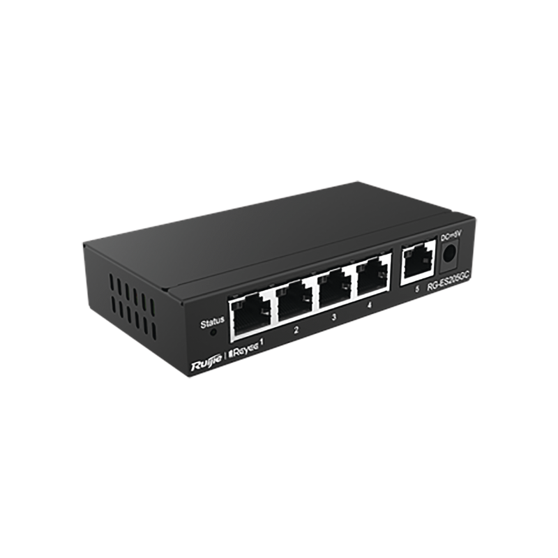RG-ES205GC Switch Administrable con 5 puertos Gigabit, gestión gratuita desde la nube