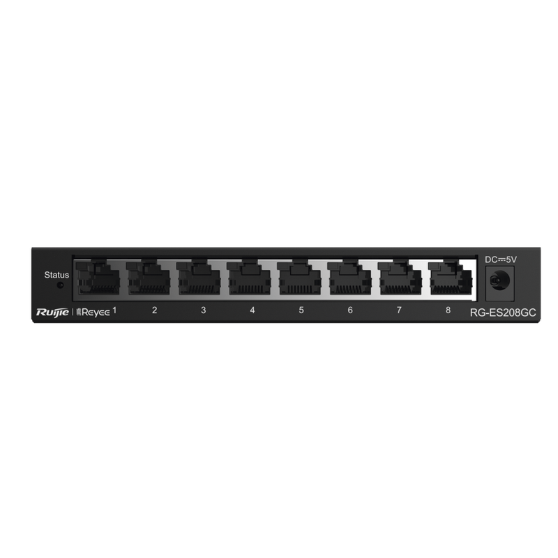 RG-ES208GC Switch Administrable con 8 puertos Gigabit, gestión gratuita desde la nube
