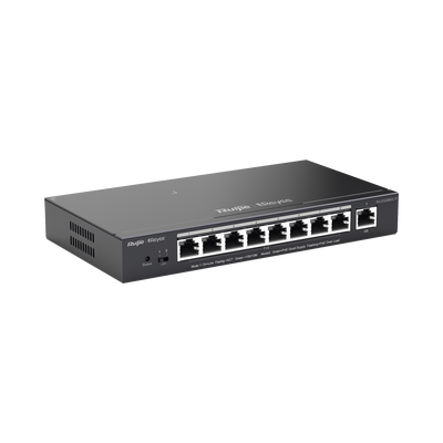 Switch Administrable 8 Puertos PoE+ 802.3af/at Gigabit, gestión gratuita desde la nube, 120w - Toer