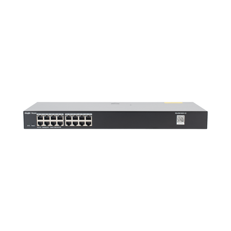 RG-ES216GC-V2 Switch Administrable 16 puertos Gigabit, gestión gratuita desde la nube