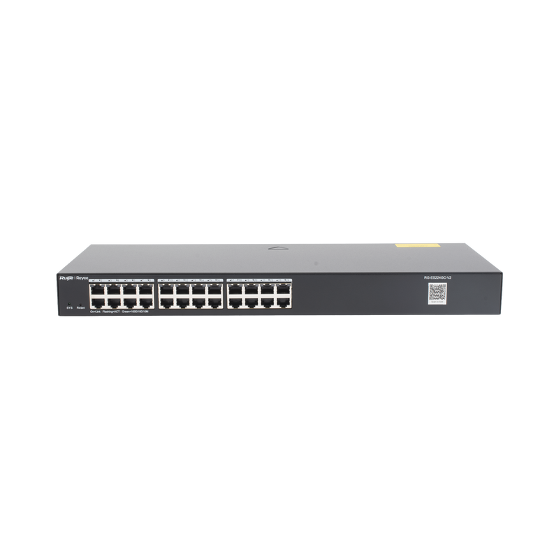 RG-ES224GC-V2 Switch Administrable 24 puertos Gigabit, gestión gratuita desde la nube.