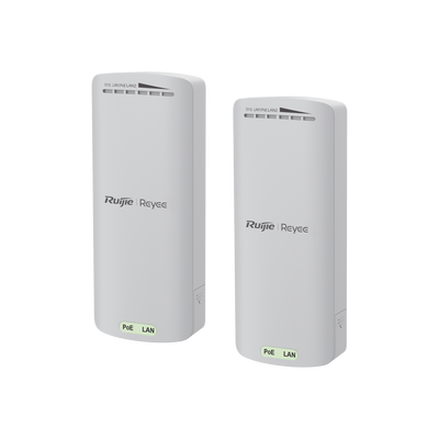 Kit Enlace Inalámbrico Recomendado para Elevadores, hasta 500m o 125 pisos, Preconfigurado, Ajuste Automático, Hasta 300 Mbps, Doble Puerto LAN