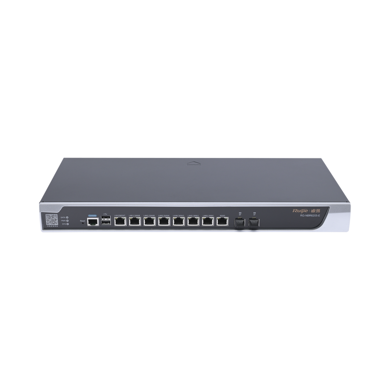 RG-NBR6205-E RG-NBR6205-E Router Core Administrable Cloud 8 Puertos Gigabit y 2 Puertos SFP hasta 500 Clientes